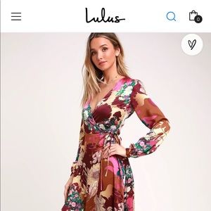 Lulu’s wrap maxi dress NWT